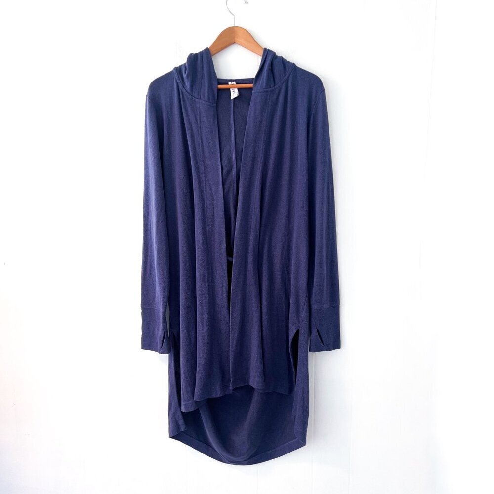 Athleta Knit Harmony Wrap Cardigan Cocoon Sweater Cardi Swept Away Medium - Picture 4 of 11